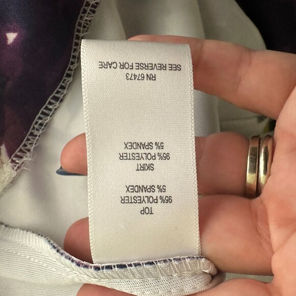 2/$24 Taylor Stripe and Floral Print A-line Dress Multi 14 #A0279 TRB2 - Picture 6 of 8